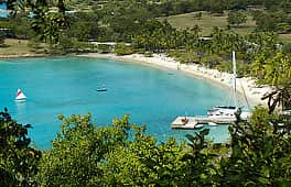 A picture of Cruz Bay, St John, USVI